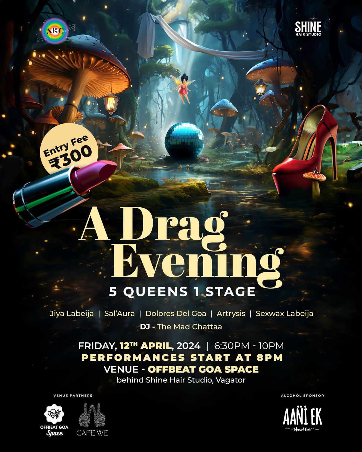 Poster for A Drag Evening, 12 Apr 2024
