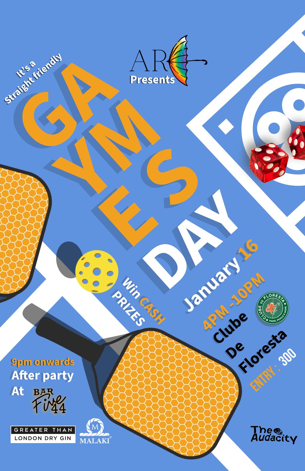 Poster for Gaymes Day, 16 Jan 2026