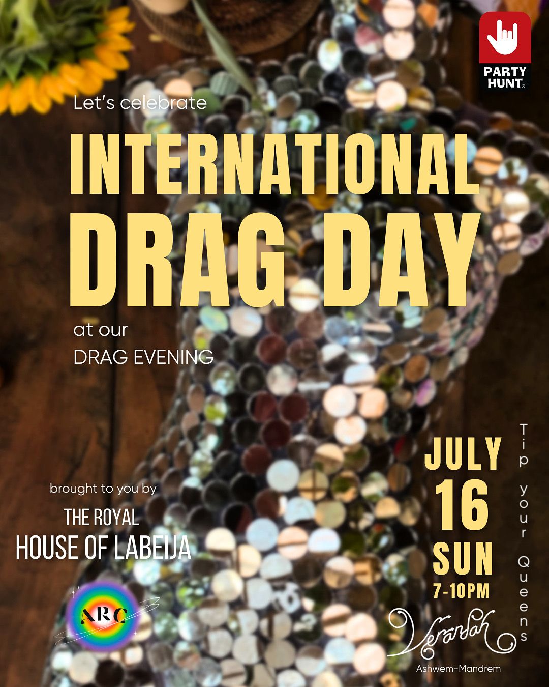 Poster for International Drag Day, 16 Jul 2023