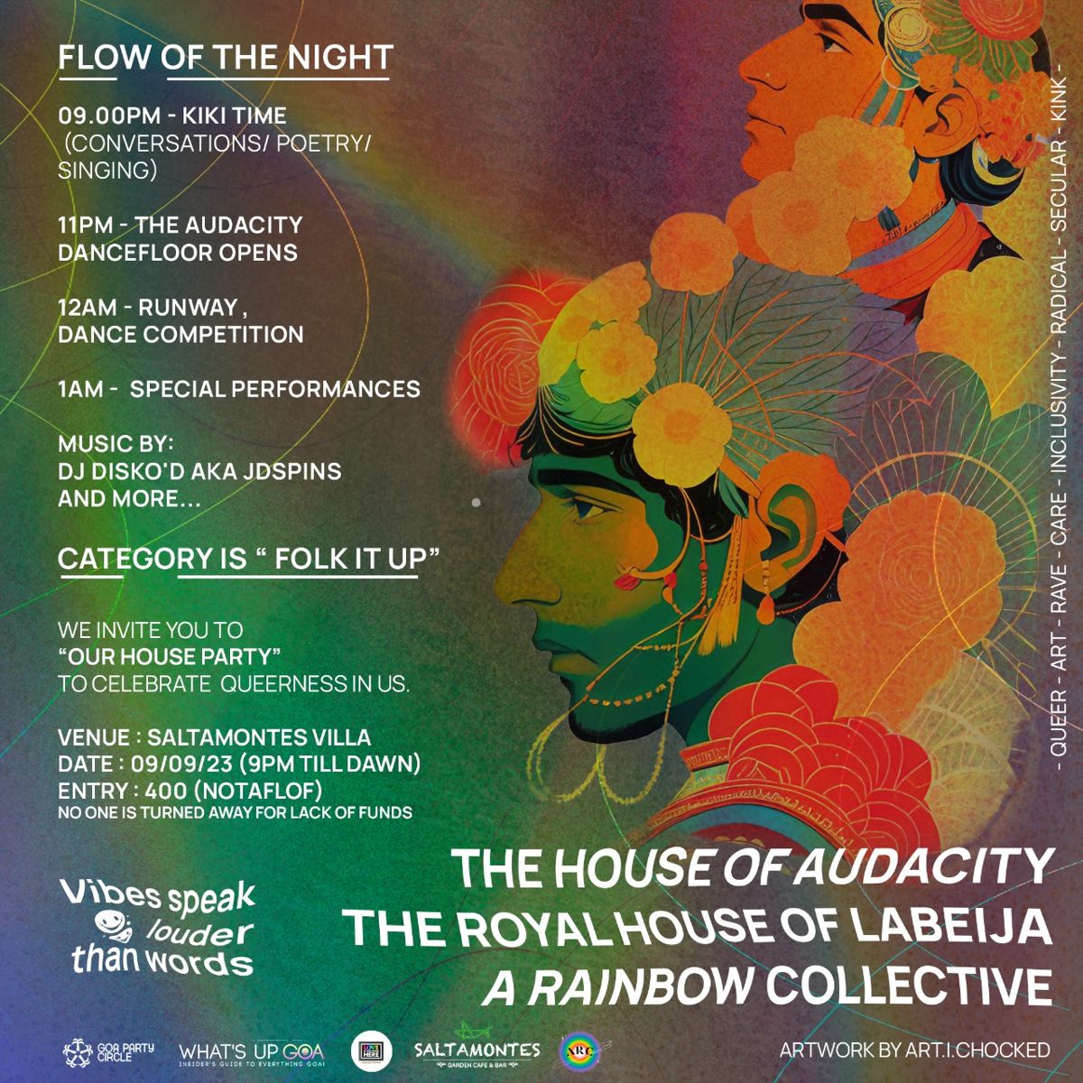 Poster for Our House Party, 9 Sep 2023
