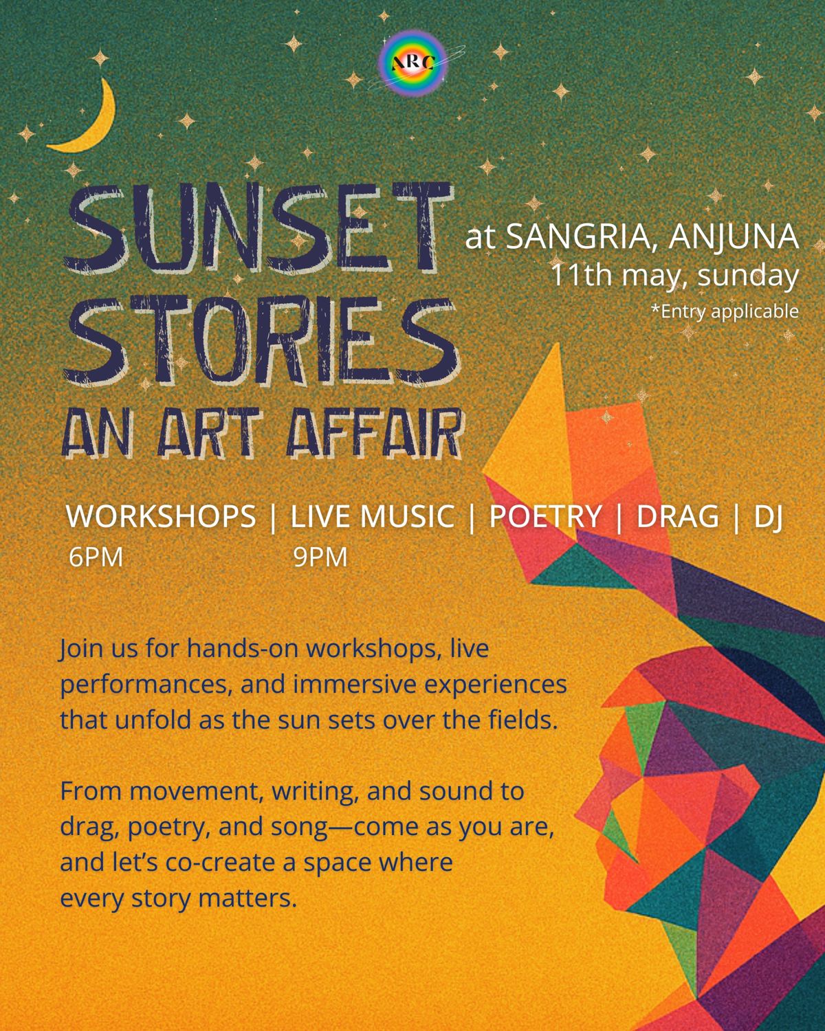 Poster for Sunset Stories, 11 May 2025